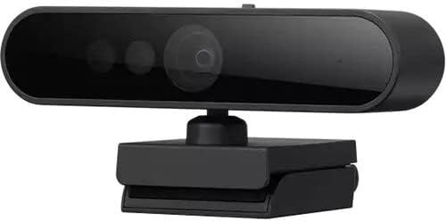 Lenovo Performance FHD 1080p USB-C Webcam with Windows Hello, Dual Mics, 95° Lens, 4X Zoom, Privacy Shutter, Black