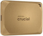 Crucial X10 Pro 4TB Portable External SSD, USB-C, Up to 2100MB/s Read and 2000MB/s Write, Durable Storage for PC, Mac, and Creators, Black