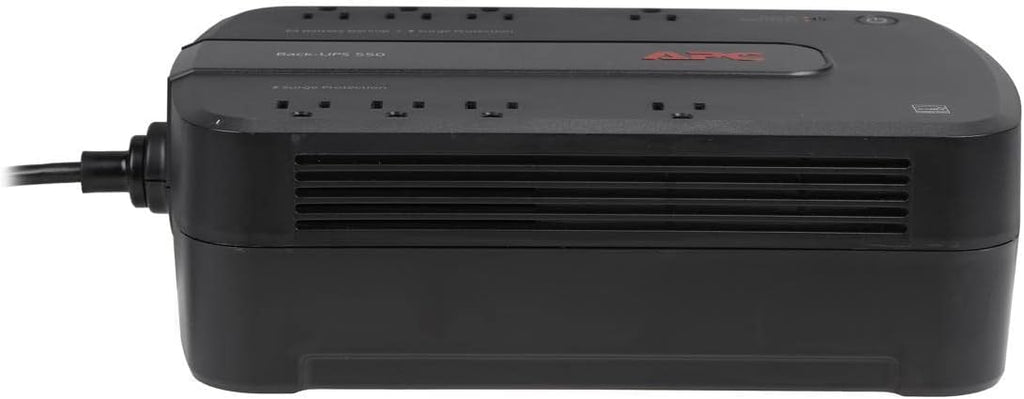 APC 600VA/330W UPS Battery Backup with Surge Protection, 7 Outlets and USB Charging