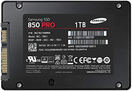 Samsung 850 PRO 2TB 2.5-Inch SATA III Internal Solid State Drive