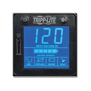 Tripp Lite SMART1500LCD 1500VA 900W Rack-Mount UPS Battery Backup, 8 Outlets, LCD, AVR, 2U Short-Depth