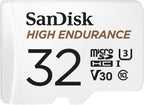 SanDisk 256GB High Endurance microSDXC Card with Adapter for Dash Cams and Home Monitoring