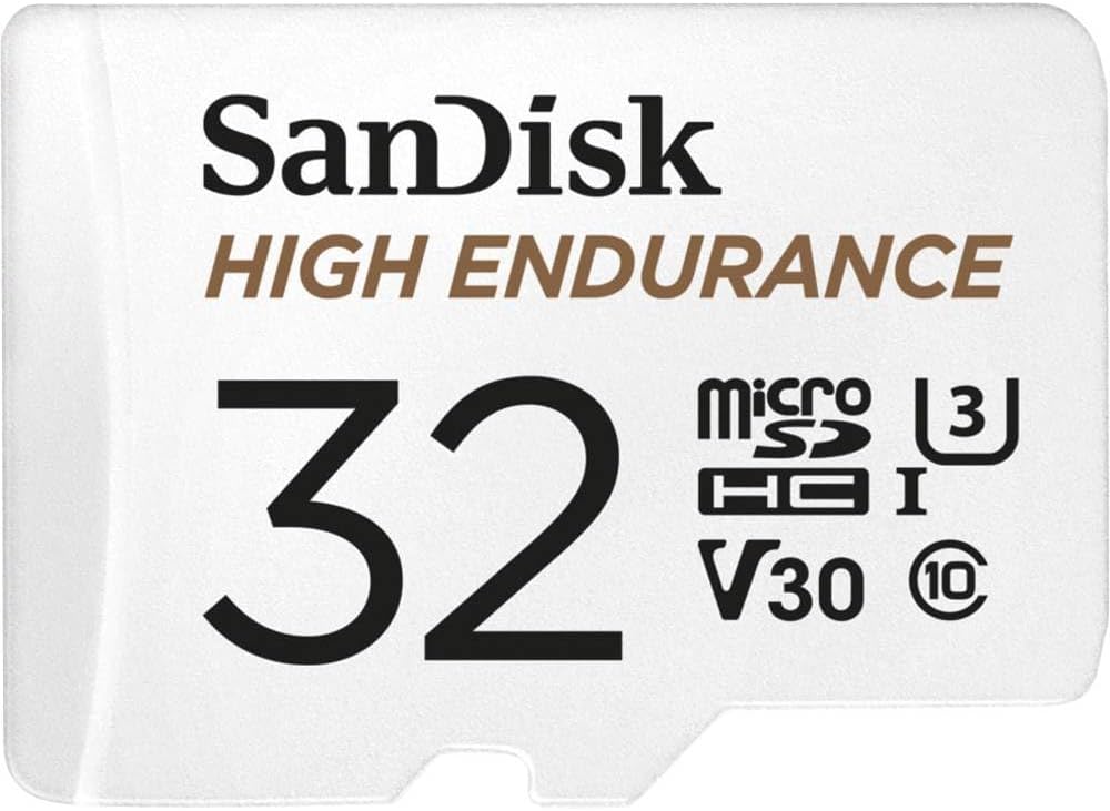 SanDisk 256GB High Endurance microSDXC Card with Adapter for Dash Cams and Home Monitoring
