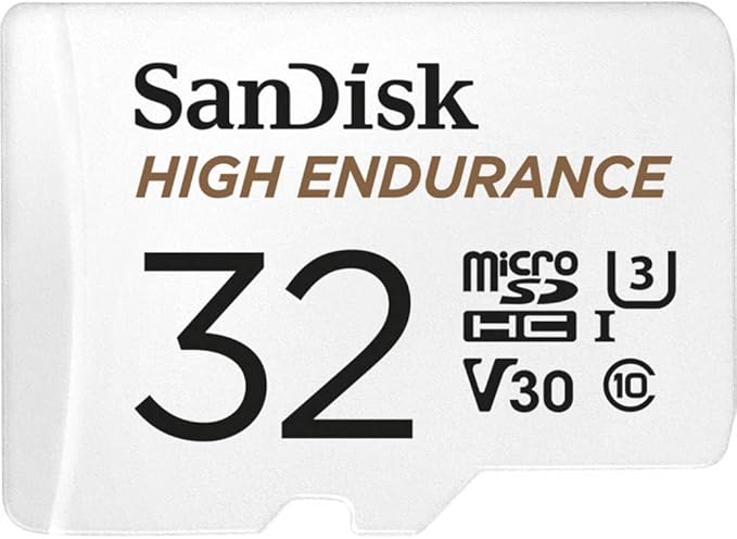SanDisk 256GB High Endurance microSDXC Card with Adapter for Dash Cams and Home Monitoring