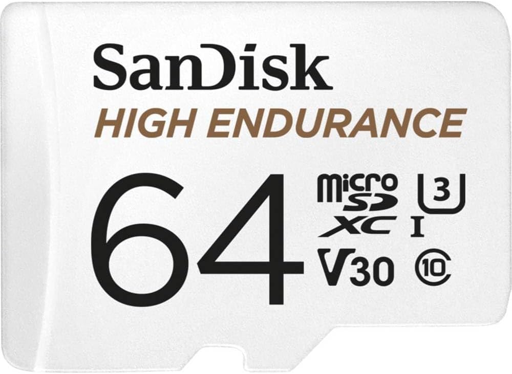 SanDisk 256GB High Endurance microSDXC Card with Adapter for Dash Cams and Home Monitoring