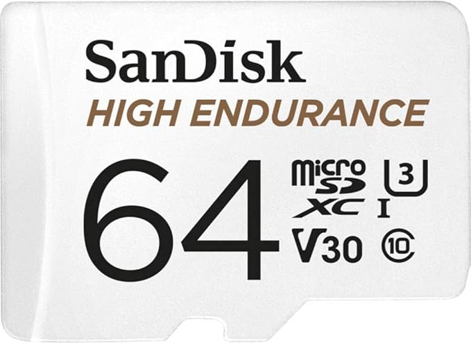SanDisk 256GB High Endurance microSDXC Card with Adapter for Dash Cams and Home Monitoring