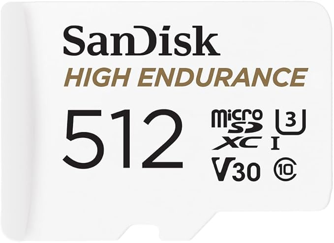 SanDisk 256GB High Endurance microSDXC Card with Adapter for Dash Cams and Home Monitoring