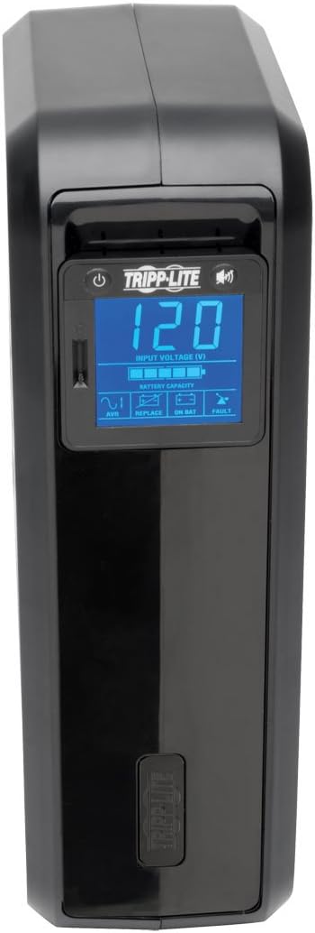 Tripp Lite SMART1500LCD 1500VA 900W Rack-Mount UPS Battery Backup, 8 Outlets, LCD, AVR, 2U Short-Depth