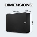 Seagate Expansion 8TB USB 3.0 External Hard Drive with Rescue Data Recovery Services