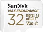 SanDisk 32GB MAX Endurance microSDHC Card with Adapter for Security Cameras and Dash Cams