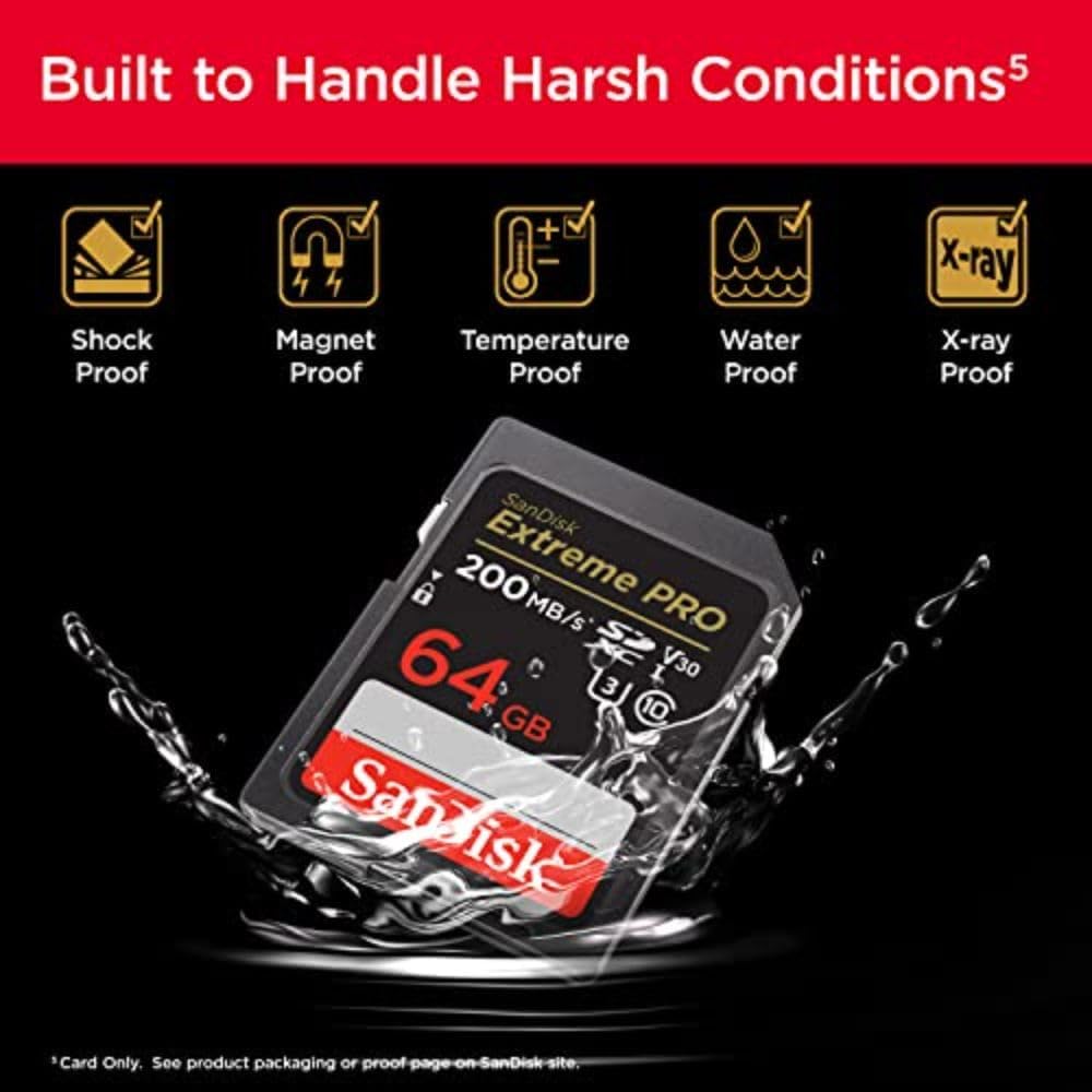 SanDisk Extreme PRO 64GB SDXC UHS-I Memory Card