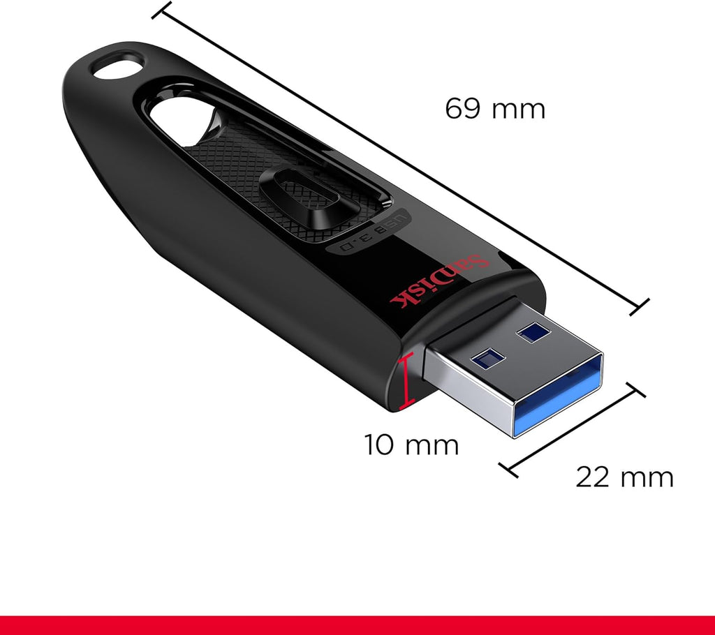 SanDisk Ultra 512GB USB 3.0 Flash Drive, Black