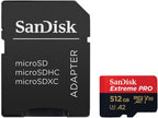 SanDisk Extreme PRO 512GB microSDXC Memory Card with Adapter and RescuePRO Deluxe
