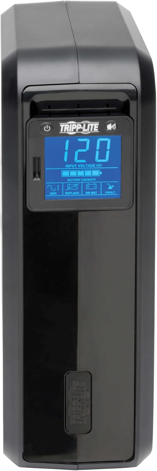 Tripp Lite SMART1500LCD 1500VA 900W Rack-Mount UPS Battery Backup, 8 Outlets, LCD, AVR, 2U Short-Depth