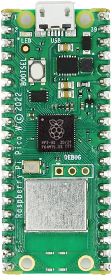 Raspberry Pi Pico W with Pre-Soldered Headers