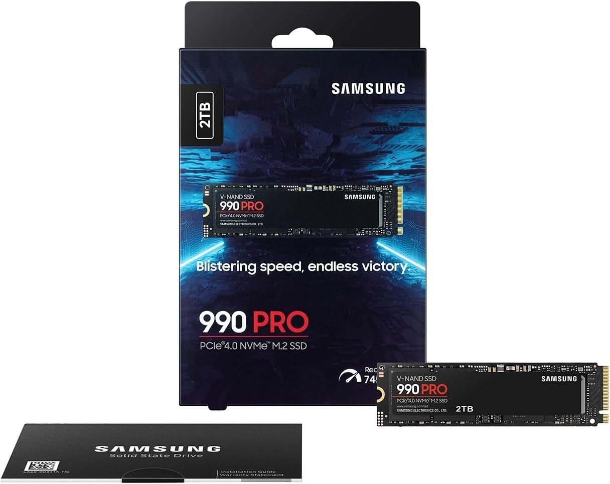 Samsung 990 PRO 2TB NVMe M.2 PCIe Gen4 Internal SSD
