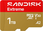 SanDisk Extreme 1TB microSDXC UHS-I Memory Card with Adapter