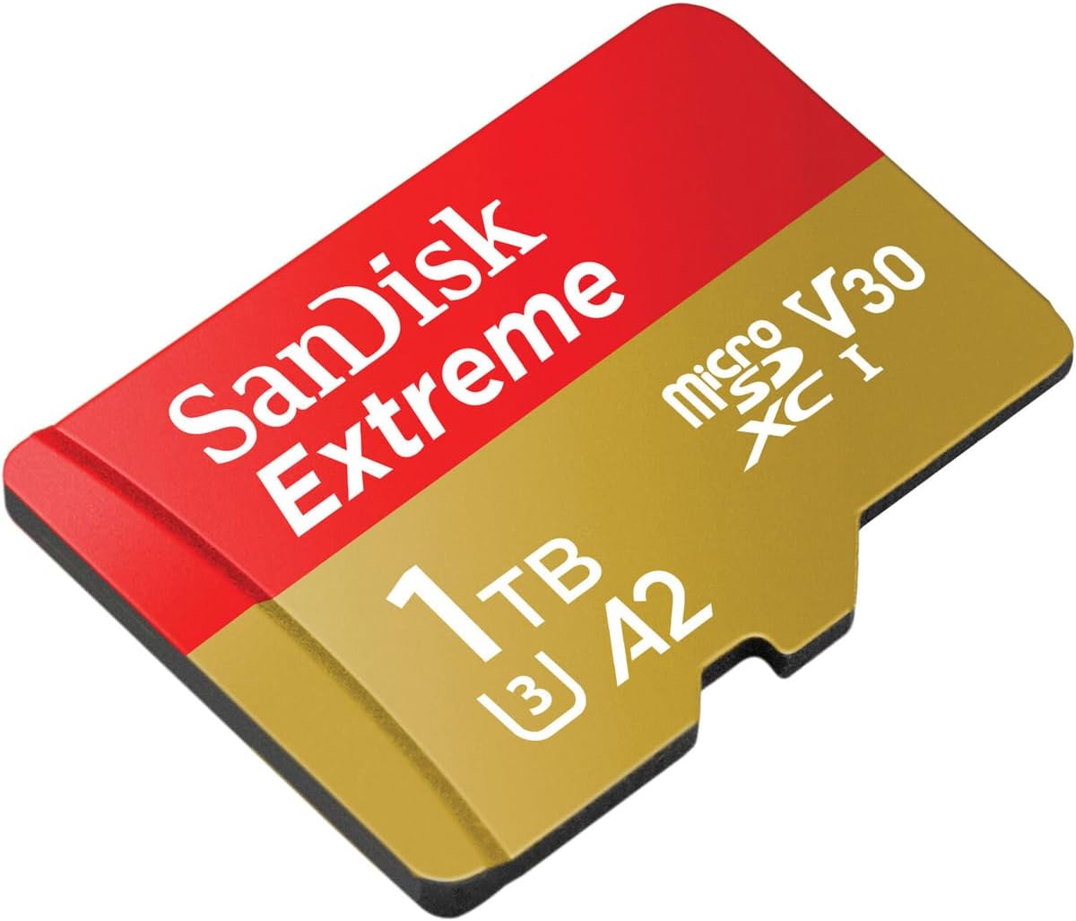 SanDisk Extreme 1TB microSDXC UHS-I Memory Card with Adapter