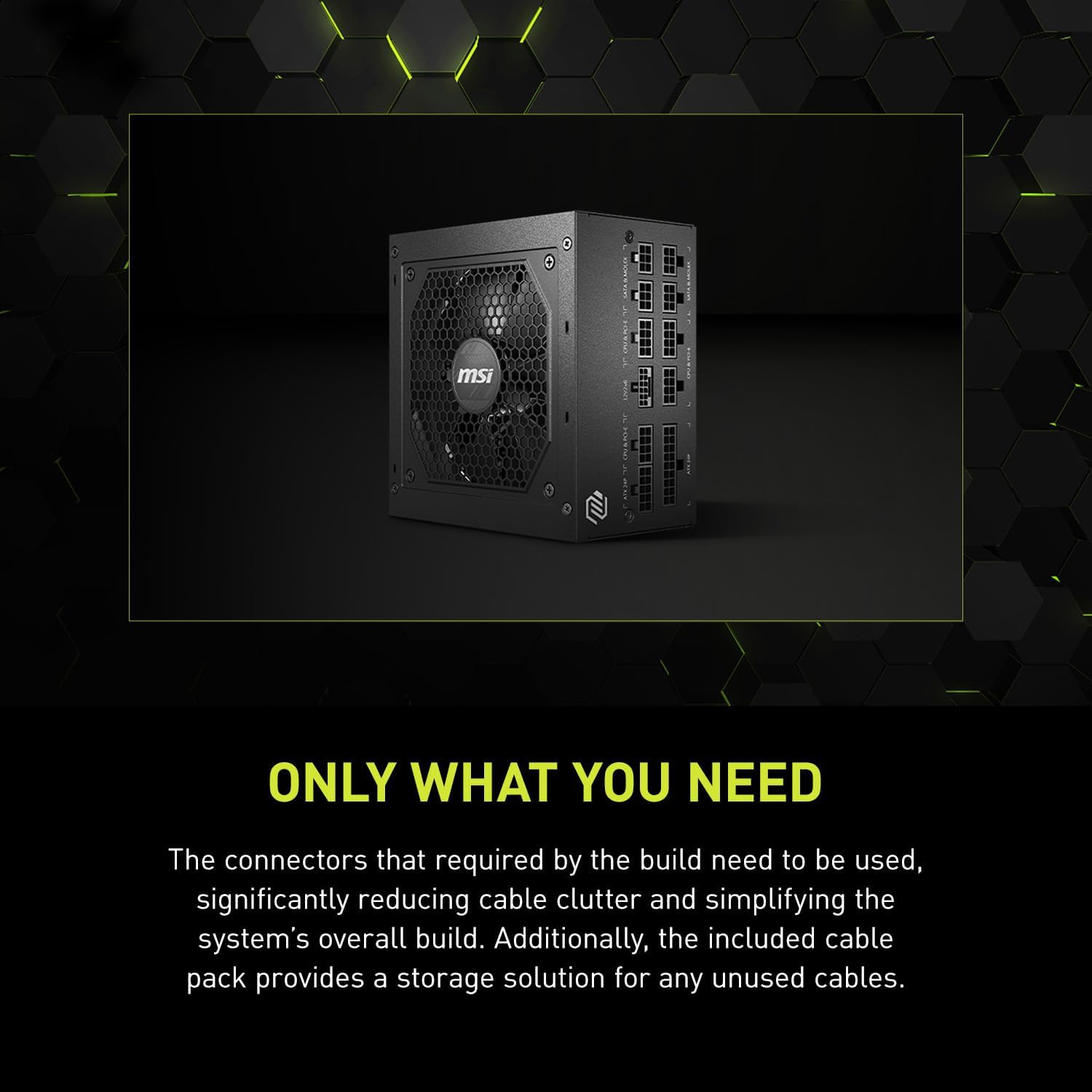 MSI MAG A750GL PCIe 5 750W Fully Modular 80+ Gold ATX Power Supply