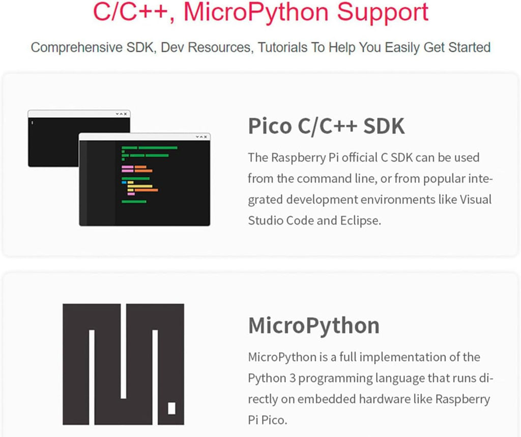 Raspberry Pi Pico W Single Board Computer with Pre-Soldered Header, Built-In Wi‑Fi 4, RP2040 Dual-Core Processor