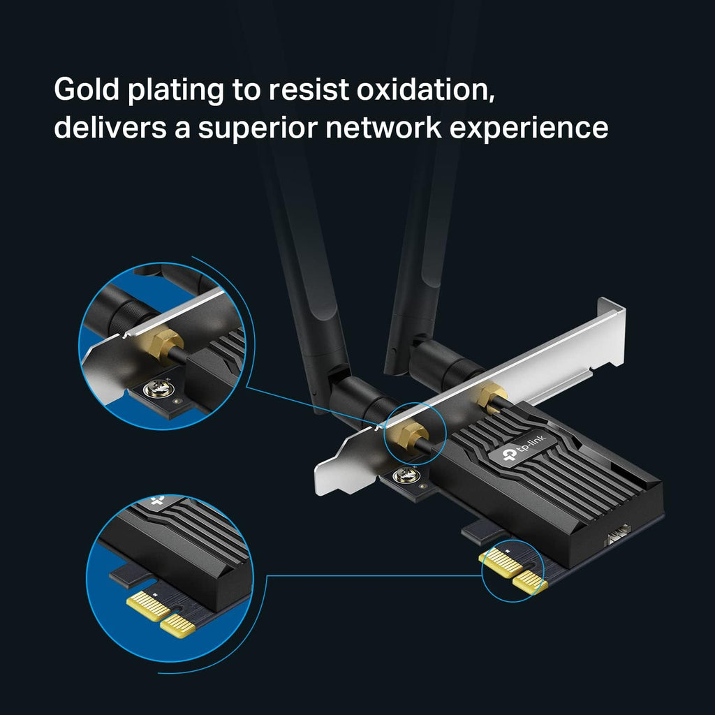 TP-Link AX3000 Wi‑Fi 6 PCIe Desktop Adapter with Bluetooth 5.2