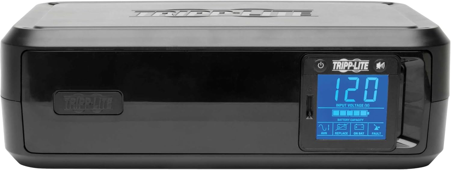 Tripp Lite SMART1500LCD 1500VA 900W Rack-Mount UPS Battery Backup, 8 Outlets, LCD, AVR, 2U Short-Depth