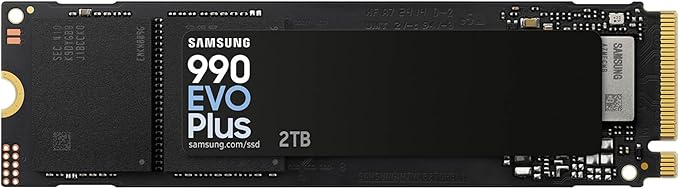 Samsung 990 EVO 2TB NVMe Internal SSD, PCIe Gen 4x4/5x2, M.2 2280, Up to 5,000MB/s, Black