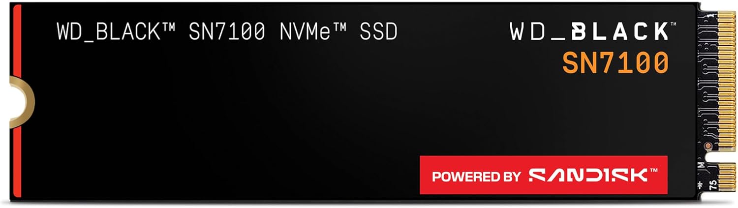 WD_BLACK SN7100 2TB NVMe PCIe Gen4 M.2 2280 Internal SSD