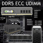 Desktop Memory Module Unisex 16GB DDR5 5600MHz ECC UDIMM