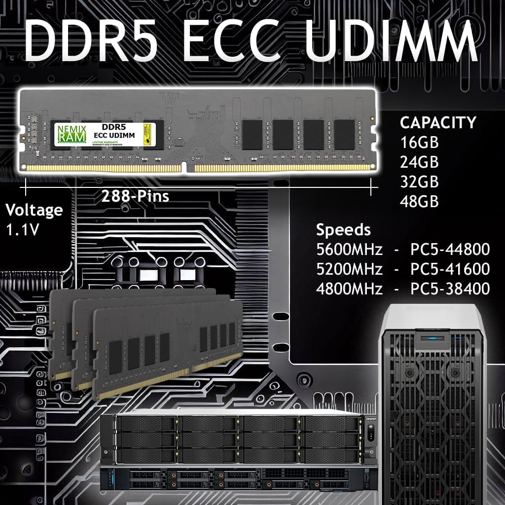 Desktop Memory Module Unisex 16GB DDR5 5600MHz ECC UDIMM