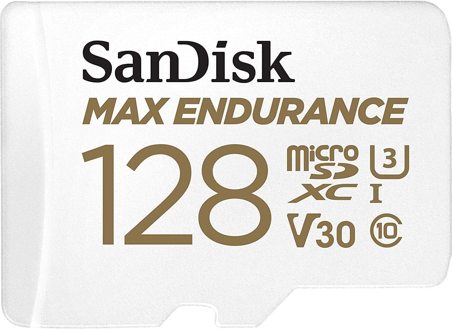 SanDisk 32GB MAX Endurance microSDHC Card with Adapter for Security Cameras and Dash Cams