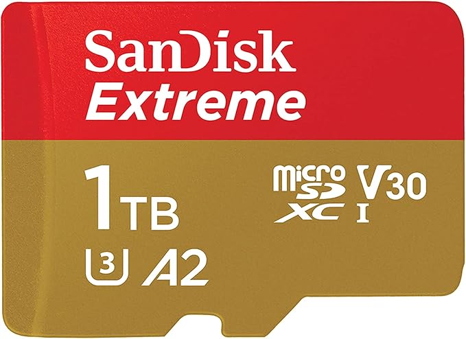 SanDisk Extreme 1TB microSDXC UHS-I Memory Card with Adapter