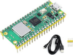 Raspberry Pi Pico W Single Board Computer with Pre-Soldered Header, Built-In Wi‑Fi 4, RP2040 Dual-Core Processor