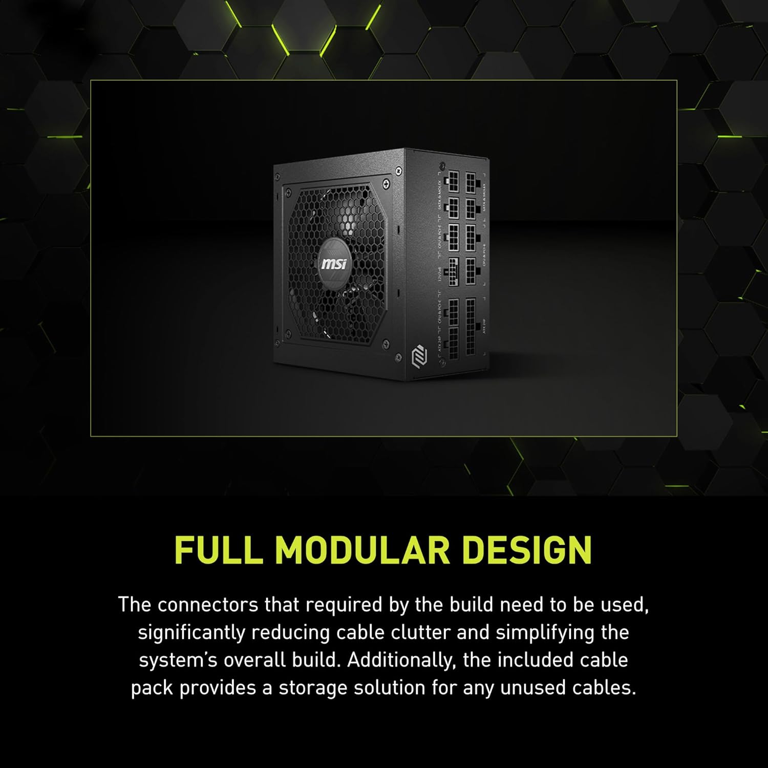 MSI MAG A750GL PCIe 5 750W Fully Modular 80+ Gold ATX Power Supply