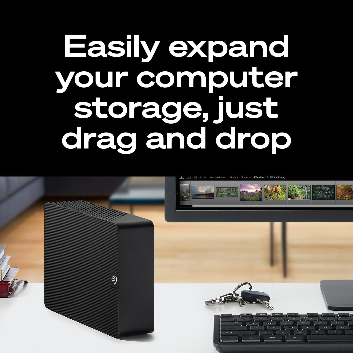Seagate Expansion 8TB USB 3.0 External Hard Drive with Rescue Data Recovery Services