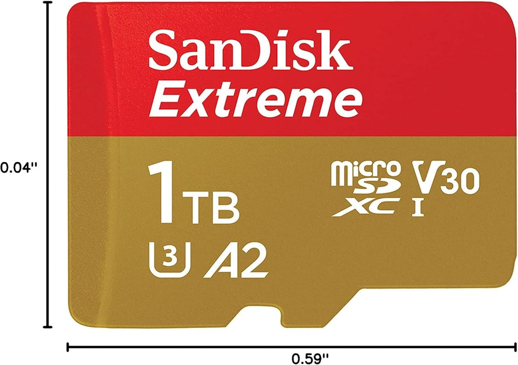 SanDisk Extreme 1TB microSDXC UHS-I Memory Card with Adapter