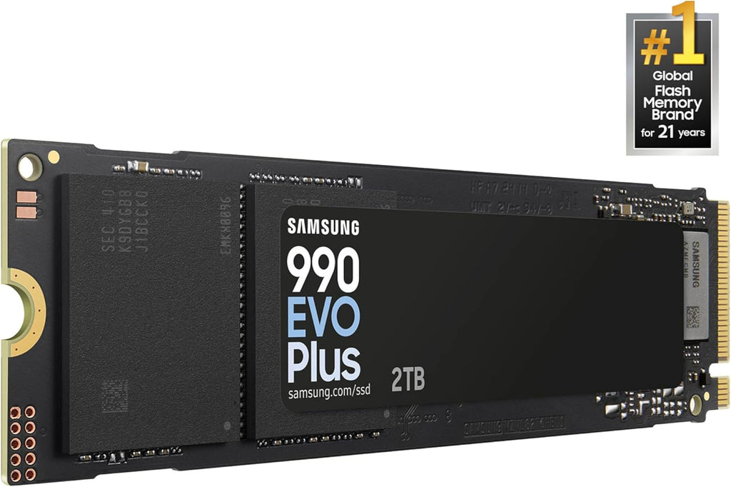 Samsung 990 EVO 2TB NVMe Internal SSD, PCIe Gen 4x4/5x2, M.2 2280, Up to 5,000MB/s, Black
