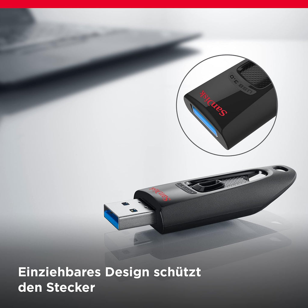 SanDisk Ultra 512GB USB 3.0 Flash Drive, Black