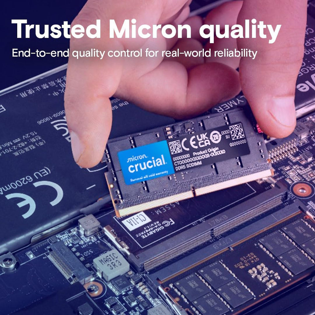 Crucial 32GB DDR5 Laptop Memory Kit (2x16GB) 5600MHz 262-Pin SODIMM