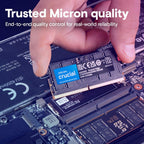 Crucial 32GB DDR5 Laptop Memory Kit (2x16GB) 5600MHz 262-Pin SODIMM