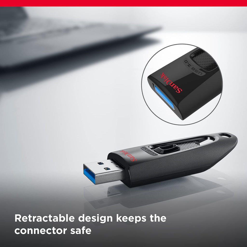 SanDisk Ultra 512GB USB 3.0 Flash Drive, Black