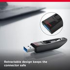 SanDisk Ultra 512GB USB 3.0 Flash Drive, Black