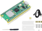 Raspberry Pi Pico W Pre-Soldered Header Kit with Case and USB Cable