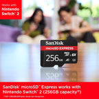 SanDisk 512GB microSD Express Card for Nintendo Switch 2, Up to 880MB/s Read, 650MB/s Write, U3, C10
