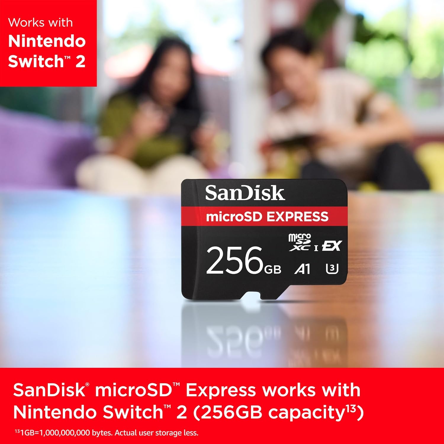 SanDisk 512GB microSD Express Card for Nintendo Switch 2, Up to 880MB/s Read, 650MB/s Write, U3, C10