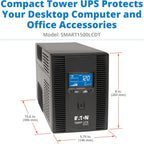 Tripp Lite SMART1500LCD 1500VA 900W Rack-Mount UPS Battery Backup, 8 Outlets, LCD, AVR, 2U Short-Depth