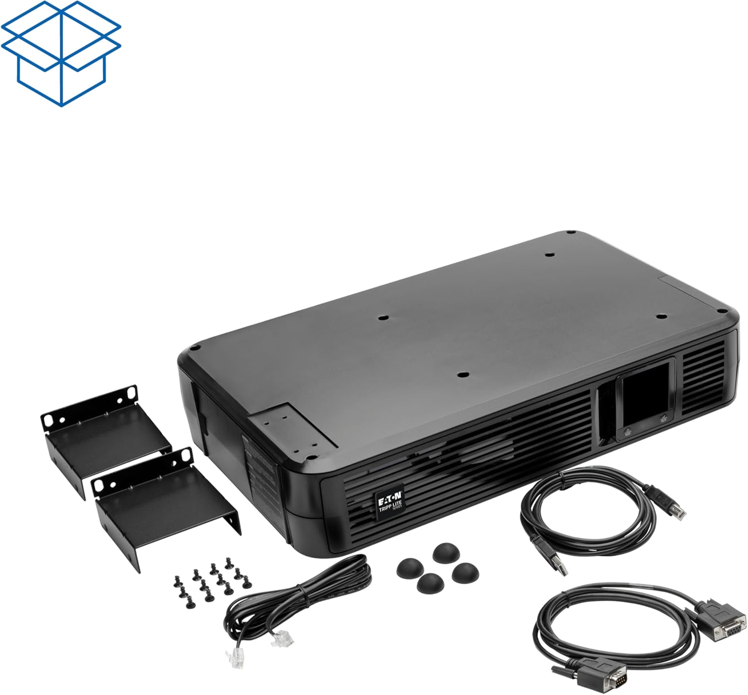 Tripp Lite SMART1500LCD 1500VA 900W Rack-Mount UPS Battery Backup, 8 Outlets, LCD, AVR, 2U Short-Depth