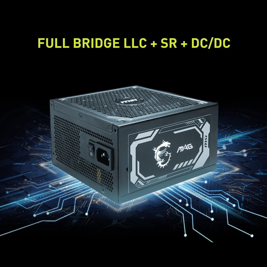 MSI MAG A750GL PCIe 5 750W Fully Modular 80+ Gold ATX Power Supply