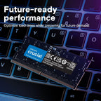 Crucial 32GB DDR5 Laptop Memory Kit (2x16GB) 5600MHz 262-Pin SODIMM