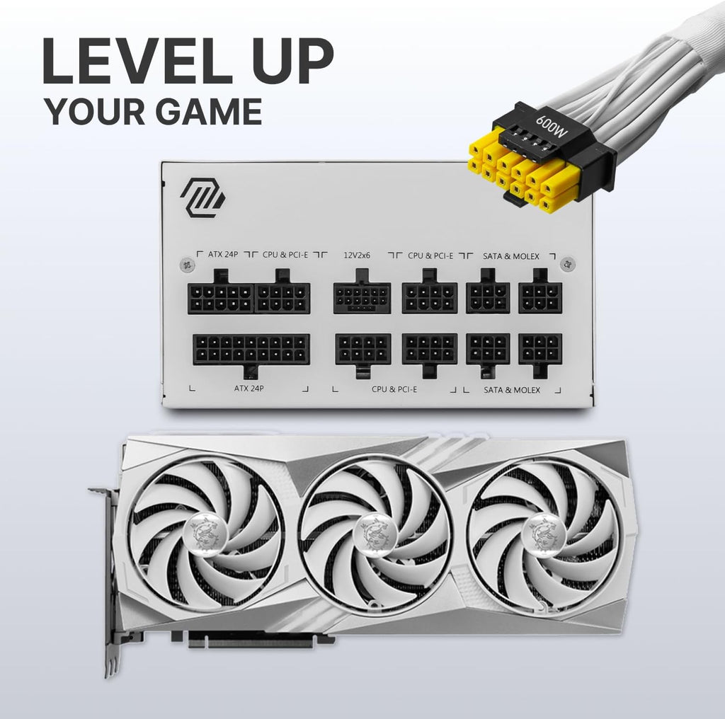 MSI MAG A750GL PCIe 5 750W Fully Modular 80+ Gold ATX Power Supply